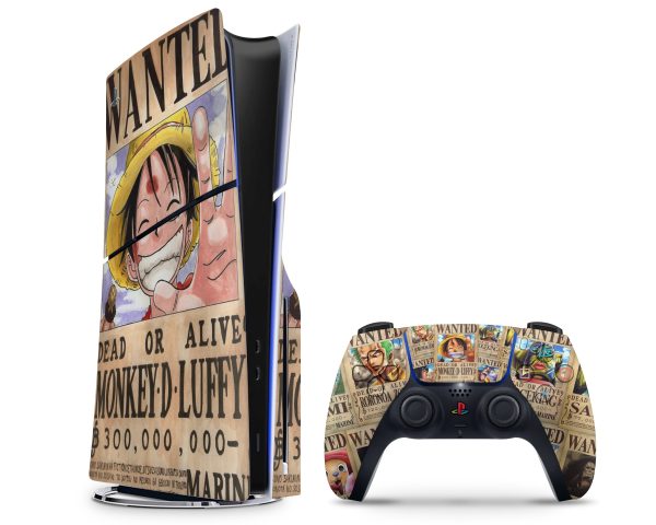 One Piece Wanted Luffy PS5 Slim Skin on Sale