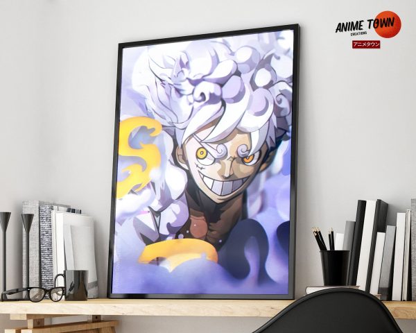 One Piece Luffy Gear 5 White Poster Supply
