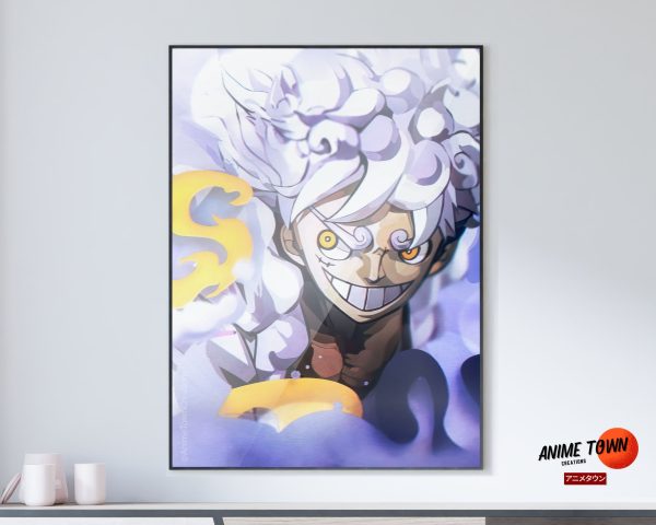 One Piece Luffy Gear 5 White Poster Supply - Image 4