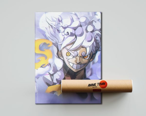 One Piece Luffy Gear 5 White Poster Supply - Image 2