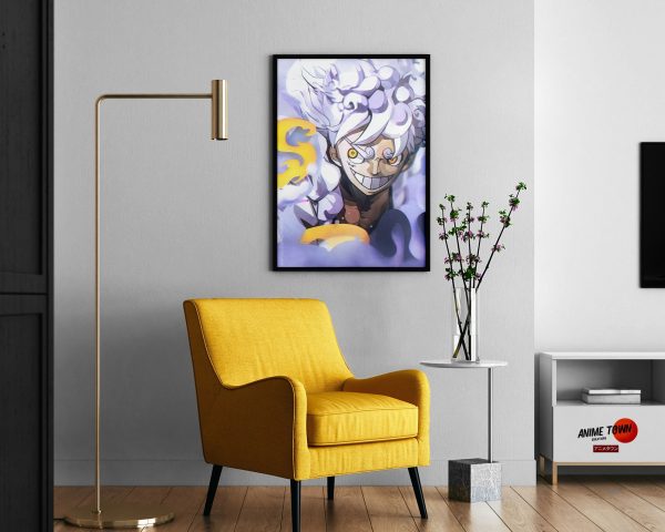 One Piece Luffy Gear 5 White Poster Supply - Image 3