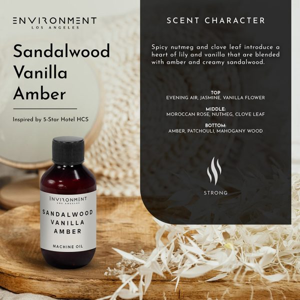 2oz Sandalwood | Vanilla | Amber Machine Diffusing Oil (Inspired by Hotel Costes®) Online now - Image 4