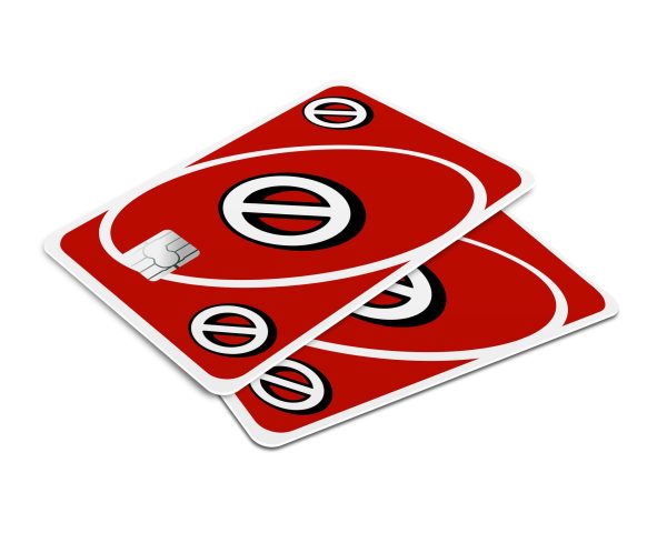 Uno Skip Red Credit Card Skin For Sale - Image 4
